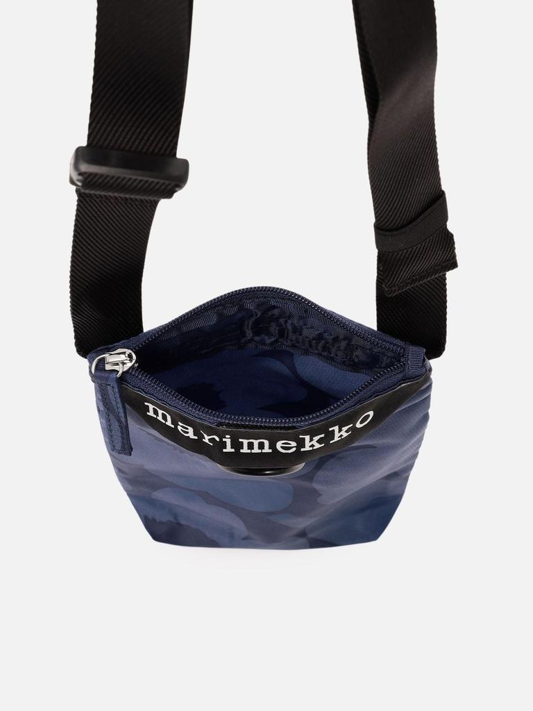 Marimekko Neat Phone Pocket Unikko Shoulder Bag, Women's, 52152254294378, Dark Blue X Blue