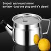 Stainless Steel Oil Filter Container with Fine Mesh 1500/2000ml Heat-Resistant Kitchen Oil Jug for Frying Lard Grease Storage Rust-Proof