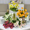21 Heads Autumn Silk Daisy Bouquet Christmas Decorations Vase for Home Wedding Decorative Household Products Artificial Flowers