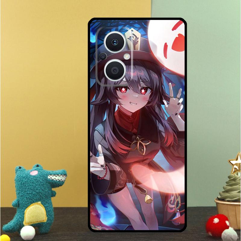Genshin Impact Zhongli Hutao Case For OPPO Reno 15 13 10 11 14 Pro 12 F 13F 14F 15F 7 8 Lite OPPO Find X9 X8 X5 Pro Cover