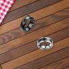 Intelligent Temperature Sensitive Stainless Steel Ring for Couples and Health Lovers Waterproof Jewelry Wedding Gift