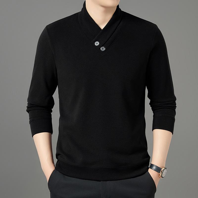 Velvet Knit Long Sleeve Hoodie - Non-Iron, Skin-Friendly, Fashionable Base Layer for Autumn/Winter