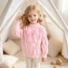 Girls' Fashion Cable Knit Pullover Sweater with, Neck Long Sleeve Top for Fall Winter Everyday Wear