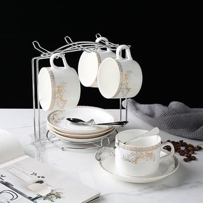 Zhao Ran Europäischer Stil Keramik Kaffeetasse und Untertasse Set