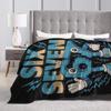 Kids Meme 67 Six Seven 6 7 Italian Brainrot Blanket Flannel Funny Warm Throw Blanket for Bedding Lounge Autumn/Winter,