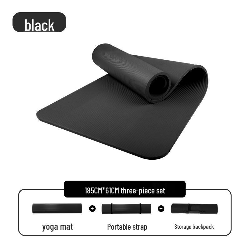 Men's Non-slip Beginner Yoga Mat - Thick, Wide, Long for Home Fitness
