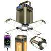 LED Lantern Rechargeable Solar Charging Simultaneous Illumination from 5 Sides 2400 Lumens High Brightness Camping Light Lightweight Compact Mobile 7