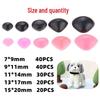 DIY Doll & Stuffed Animal Plastic Noses - 150-Piece Set for Bears, Dogs, Puppets, & Crafts