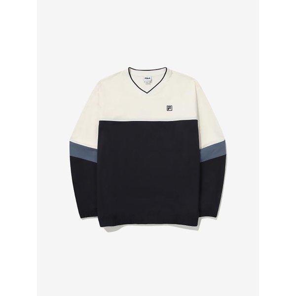 Fila Colorblock V Neck woVen Sweatshirt