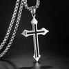 New Cross Mens Necklace Mighty Korean Edition Fashion Couple Pendant