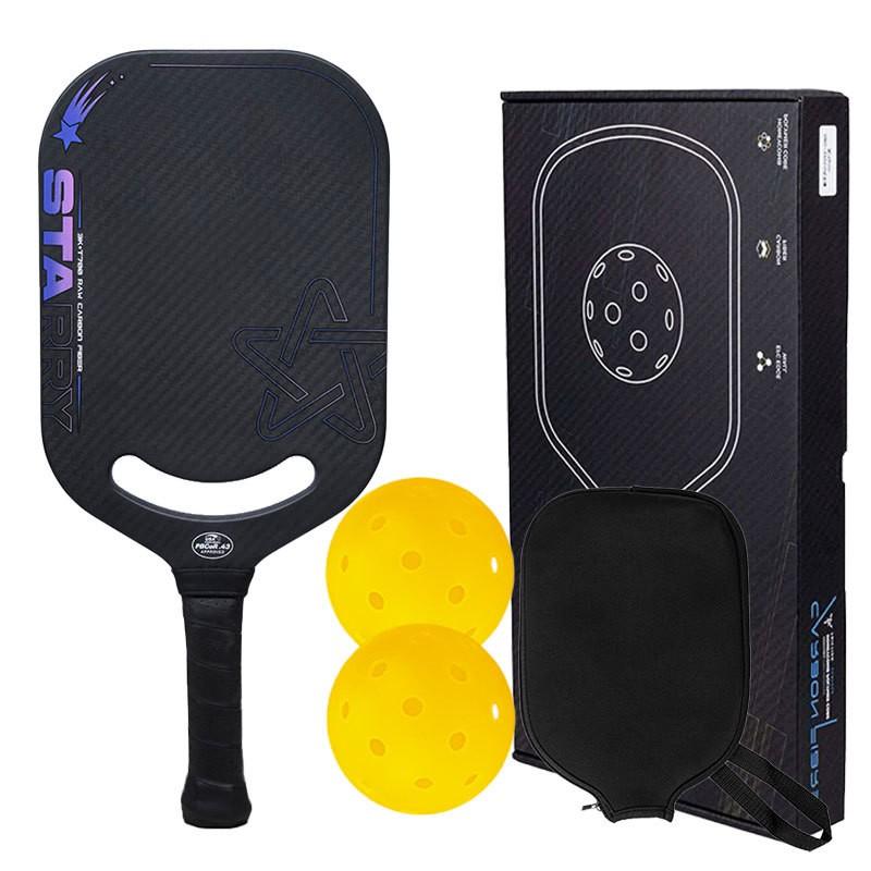 Hot Press Integrated T700 Carbon Fiber Pickleball Paddle EdgeLess Design Enthusiasts