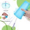 6pcs Reduce Tumbler Straw Replacement, Spill-Proof Replacement Straw for 12oz, Clear Straws Reble, Detachable Silicone Head with 2 Cleaning Brushes