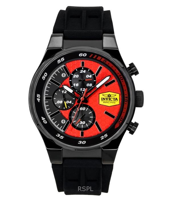 

Мужские часы Invicta Racing Chronograph с силиконовым ремешком, красным циферблатом, кварцевые 48877 красный