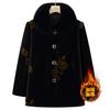 Grandma winter velvet cotton-padded coat new old man mother clothes thickened old lady woolen coat
