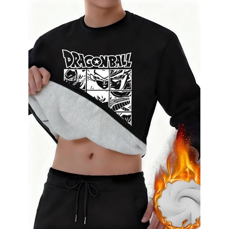 Special Offer Derong Fleece Top Soft Thermal Crew Neck Long Sleeve M