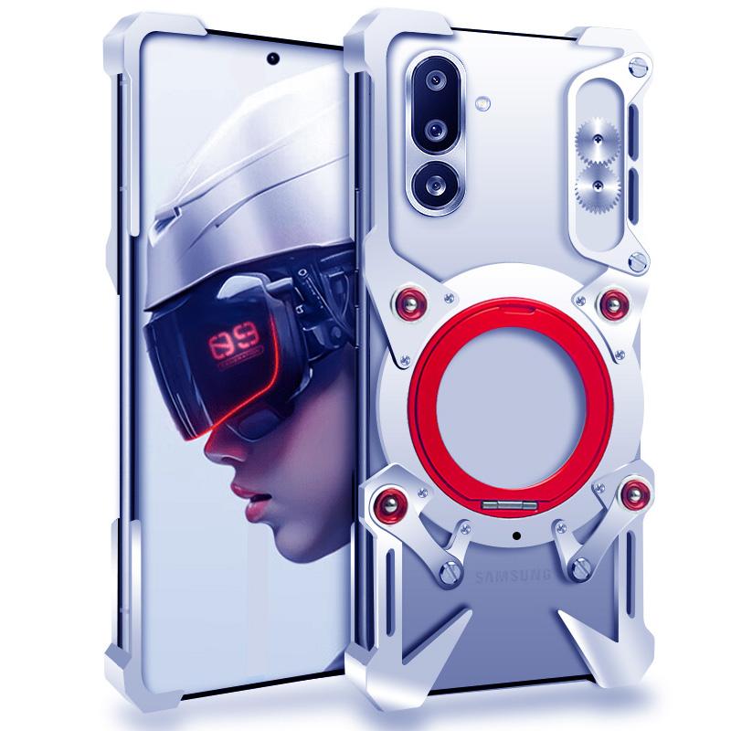 Luxus Thor Heavy Duty Rüstung Metall Aluminium Handyhülle für Samsung Galaxy M56 M55 M35 M36 M15 F56 C55 Rückseite Fundas Coques Bumper