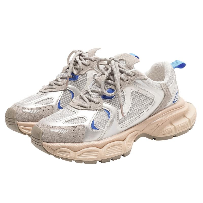 

Спортивная обувь, женская ранняя весна, новая дышащая модная повседневная нишевая уличная модная обувь для папы на толстой подошве 35