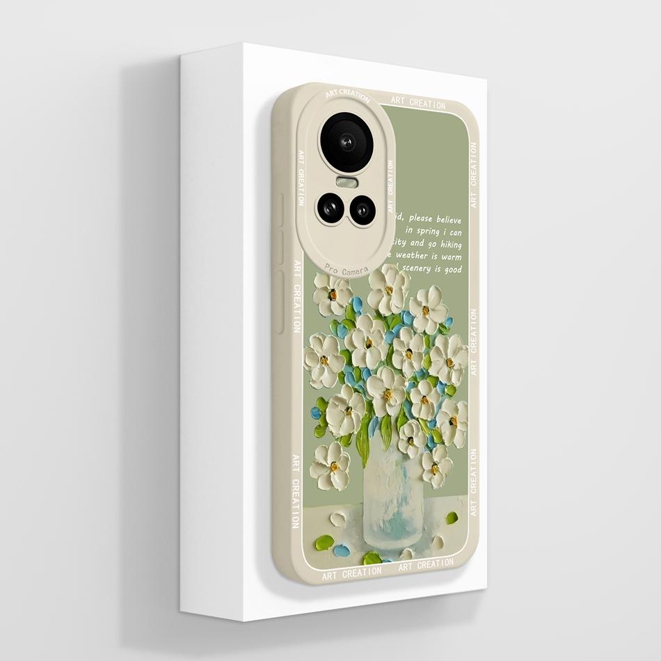 For Oppo Reno 10 Pro 5G Case Cute Panda Fundas Camera Protection Liquid Silicone Back Cover For Oppo Reno10 Pro Coque Carcasa