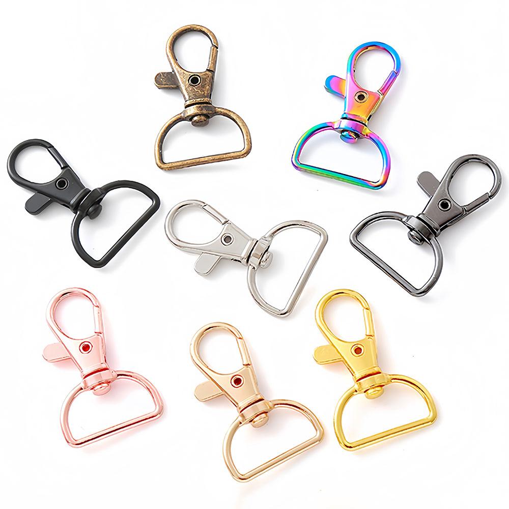 5/10PCS Swivel Hook Key Chain Clip Hook D-Ring Lanyard Lobster Claw Clasp for Lanyard Key Ring Making Wallet Hardware Crafts