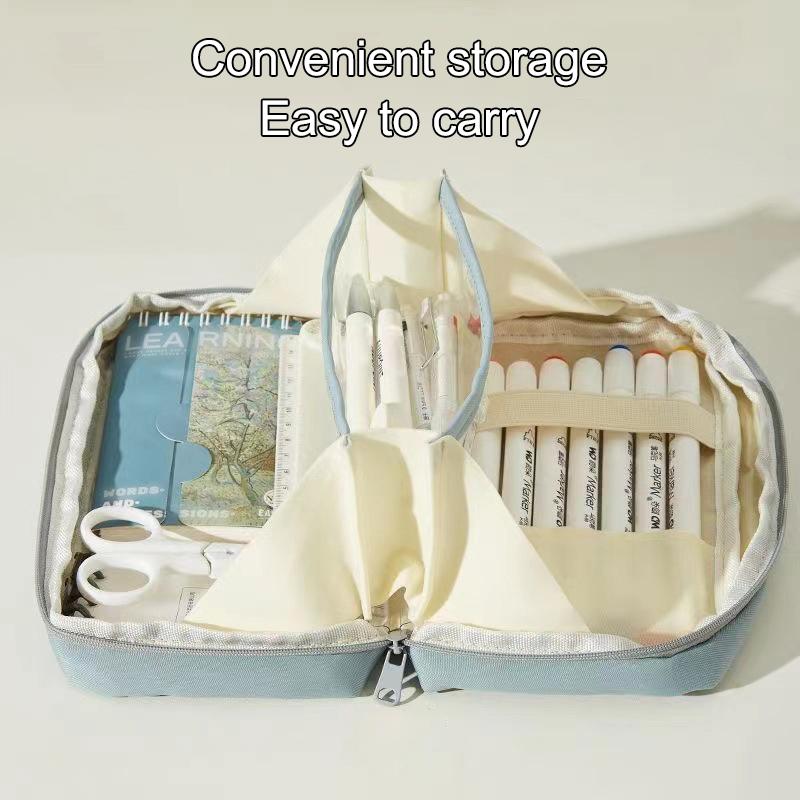 Creative Pencil Case With High Aesthetic Value, Large Capacity, And Multifunctional Student Stationery Box
