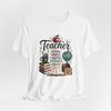 Teacher Inspiring Minds Shaping Futures T-Shirt | Teacher Stack Graphic Tee