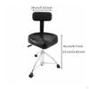 Saddle Drum Throne Tripod Base Height Adjustable Heavy Duty Music