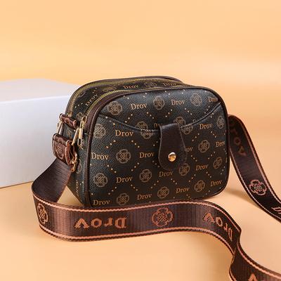 Damskie kwadratowe torby ze skóry PU, damskie torby na ramię, szeroki pasek, damska torba typu crossbody, wysokiej jakości, modna