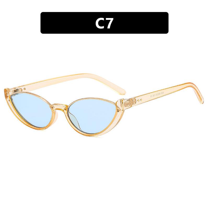 Luxury Sunglasses  Classic Cat Eye Lower Frame Sunglasses Women Retro Sun Glasses Ins Eyeglasses Sunglass Men