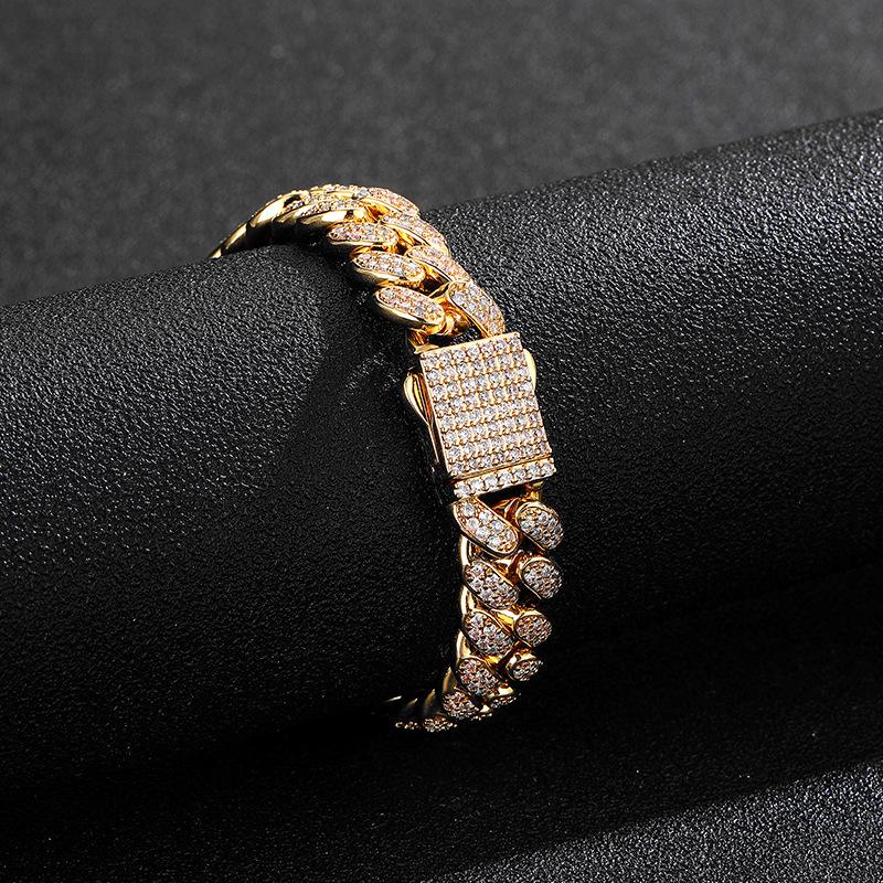 Men's 13mm Zircon-Studded Hip Hop Miami Necklace