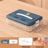 Large Capacity Multi-layer Handheld Transparent Plastic Food Storage Box for Dumplings