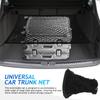 POPETPOP Luggage Car Roof Fully Trunk Storage Net for Car Trunk Cargo Storage Net, 2-Layer Net, Rubber, 80x60cm, Roof, Storage,