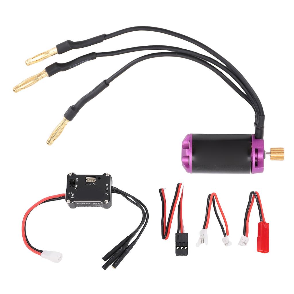 RC Car Brushless ESC Motor Set Replacement for SCX24 1 18 1 24 1 28 RC Brushless 25A ESC 1224 4500KV Motor Kit