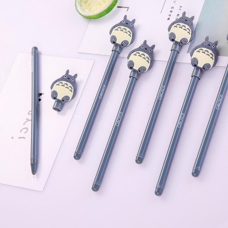 Pen 4pcs  Party Black Ink Gel Pen Cute Stationery Office  Christmas Gifts