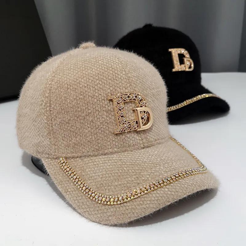 Pălărie Moda de toamnă și iarnă pentru femei, șapcă caldă de baseball, temperament