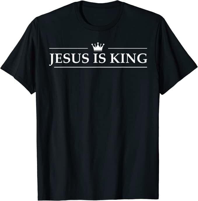 

Christian Jesus Is King Design Crown Unisex T-Shirt