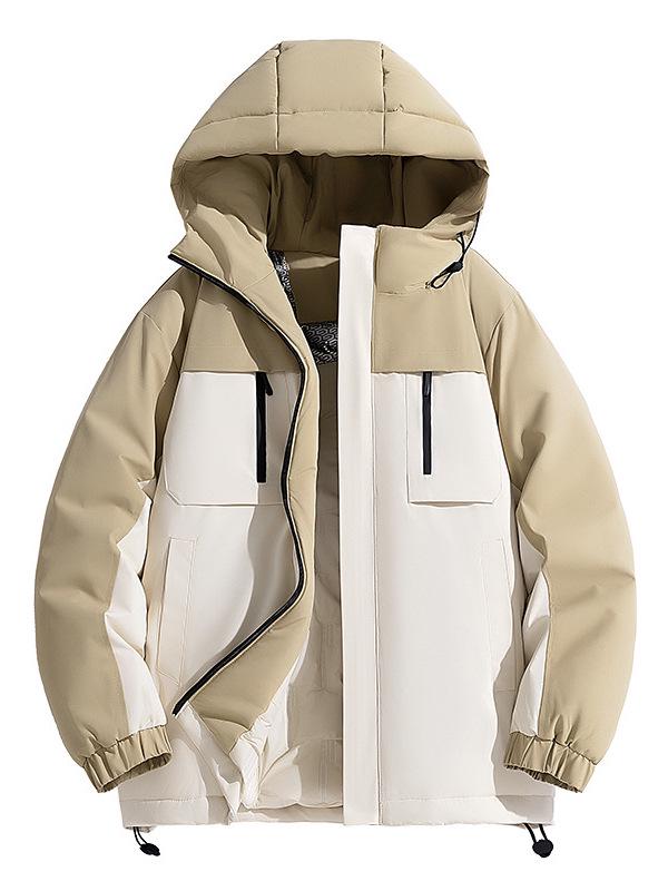 Winter Cotton Jackets: Windproof, Waterproof, Thickened, Warm for Men, Women, Couples - Ideal for Outdoor Mountaineering.