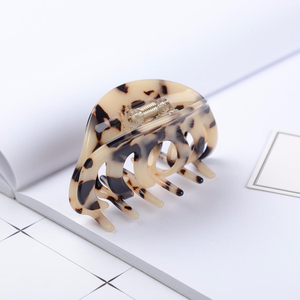 Clipsuri Mari de Păr Lungi de 8cm Culoare Carapace de Broască Țestoasă Accesorii de Păr de Modă Articole de Purtat pe Cap Agrafă de Păr Acetat pentru Adult