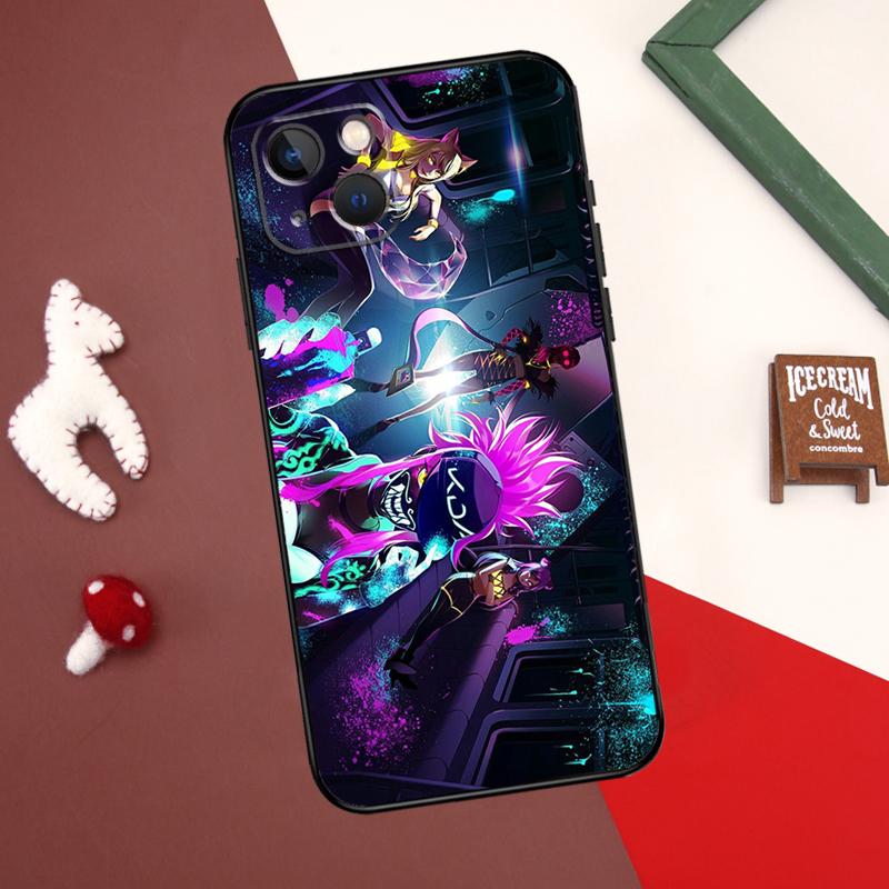 

Чехол Kda Kaisa Ahri Akali для iPhone 13 12 11 14 15 Pro Max 7 8 Plus X XR XS Max 12 Mini SE 2020 2022 Cover Coque iPhone 13Pro MAX
