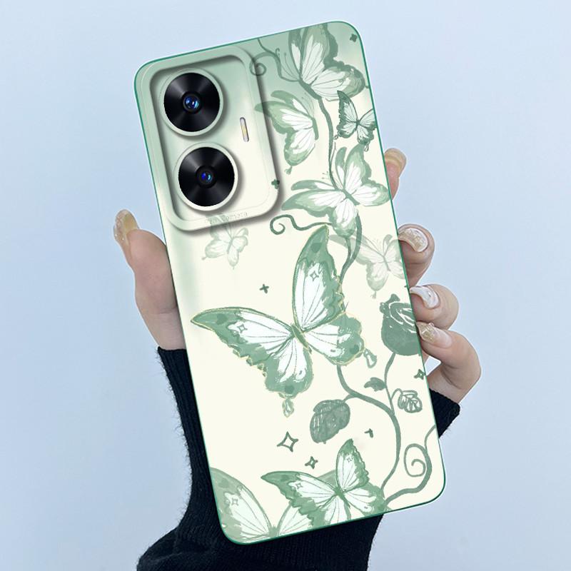 Hülle für Realme C55 NFC Realme C55 4G Narzo N55 2023 Handyhülle Süßer Panda Süße Mädchen Katzen Weiches Silikon Stoßfeste Abdeckung