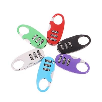 3 Digit Password Lock Dormitory Cabinet Lock Backpack Zipper Lock Luggage Padlock Portable Code Lock