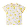 Miki House Short Sleeve Rabbit and Lemon Made in for Baby and Size Pajamas, Design, Japan, Girls, Kids, 120cm, White, 12-7304-683