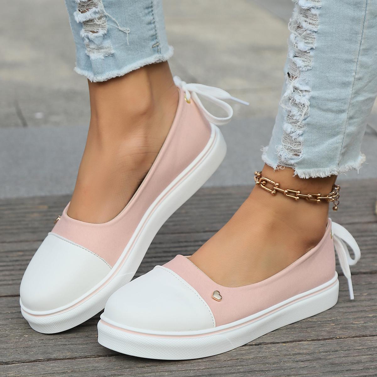 

Spring Summer Large Size Shoes for Women New Mixed Colors Women s Flat Shoes Outdoor Fashion Casual Walking Shoes Lady Loafers 43 рожевий