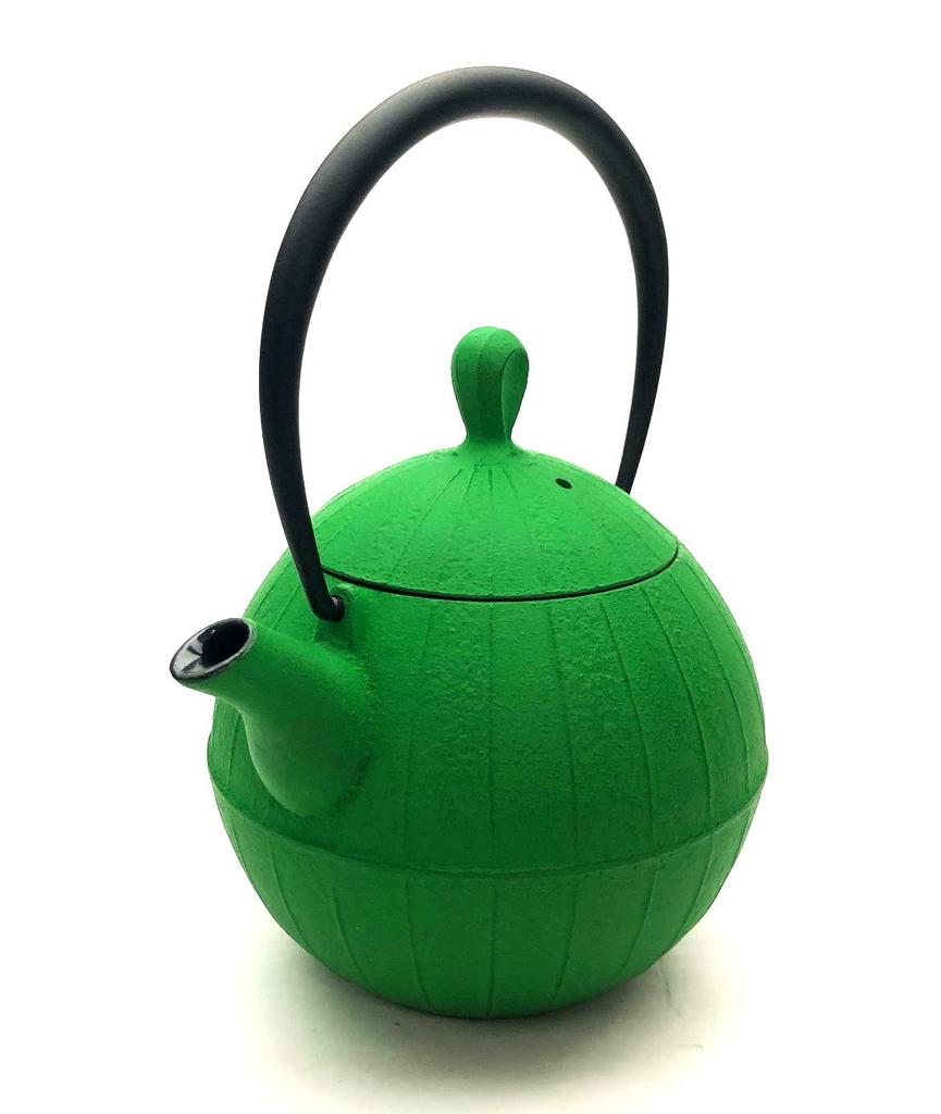 Nambu Ironware Teapot: Ichido Teapot Kurumi 0.5L Green W14.5xD11.5xH17.5(cm)