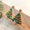 Grüne Tannenbaum Zirkon Kristall Stern Ohrstecker Ohrhänger Für Damen Weihnachtsfeier Schmuck Party Geschenk