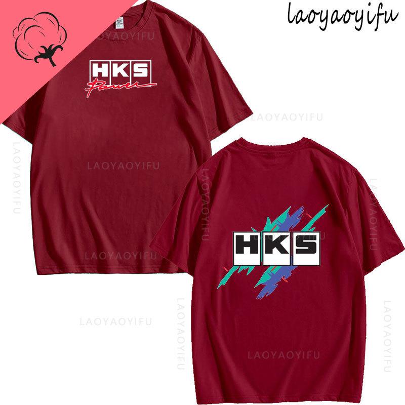 JDM Modified Car HKS ENDLESS Theme 100Cotton Mens Womens Fashion High Quality Oneck Casual Summer TShirt Printed Fashion