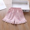 Girls' Summer Five Minute Shorts Girls' Cotton Casual Shorts Skirts Children's Loose Summer Pants