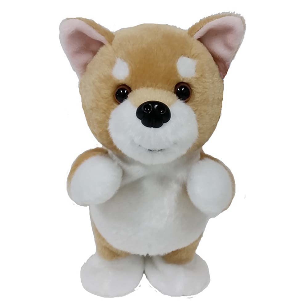 BESTEVER Plush Walking Shiba 49027 Battery-Operated Toy, Talking, Puppy, Inu,