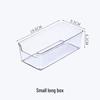 Acrylic Transparent Storage Box with Dividers for Cards and Memos