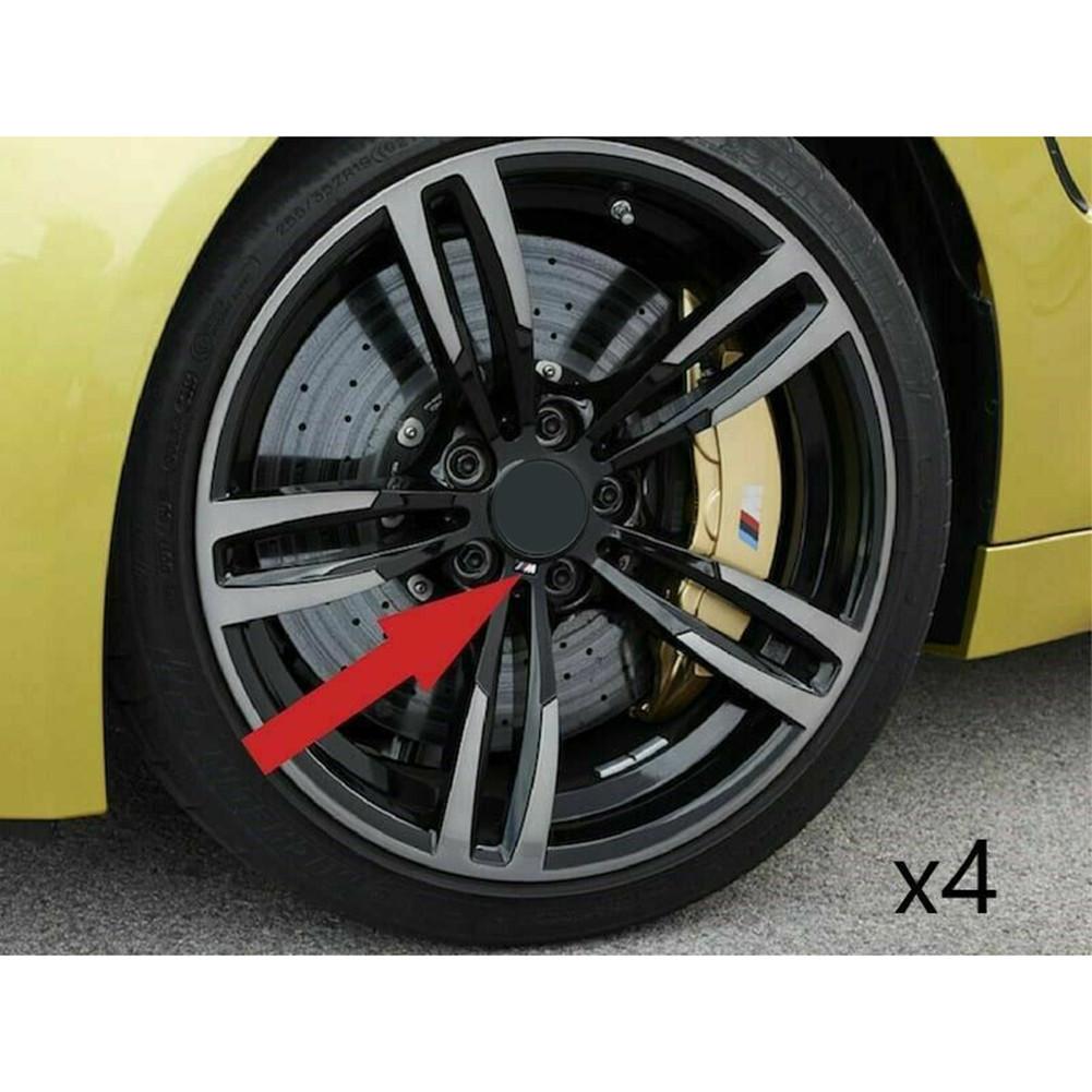 Per BMW Wheel M Badge Adesivo Emblema Decalcomania Decorativa 17mm X 9mm 4pcs - Foto 3