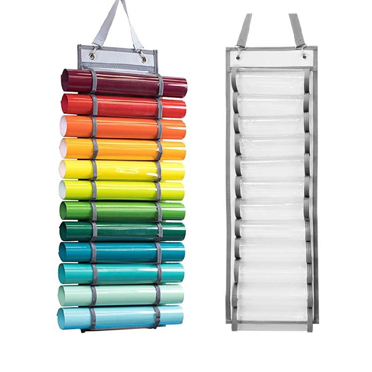 Vinyl Storage Organizer Vinyl Roll Organizer Rack Behind Door Hanging Bag